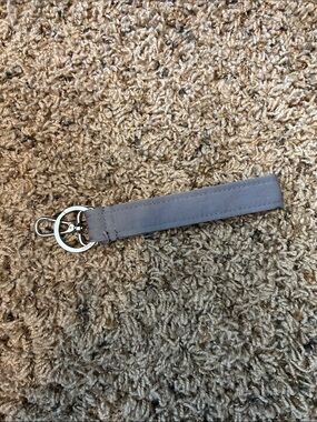 Vera Bradley Gray Fabric Key Fob Wristlet